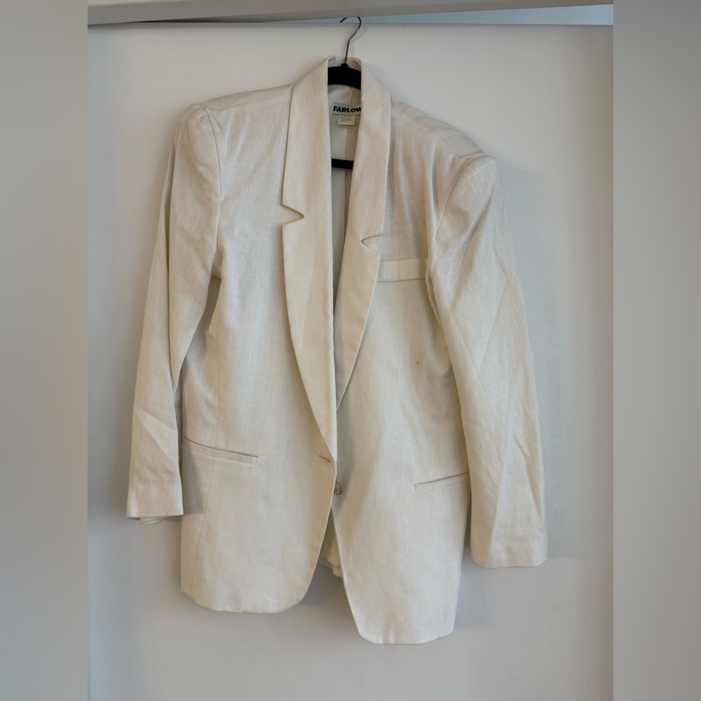 Farlow vintage white womens blazee